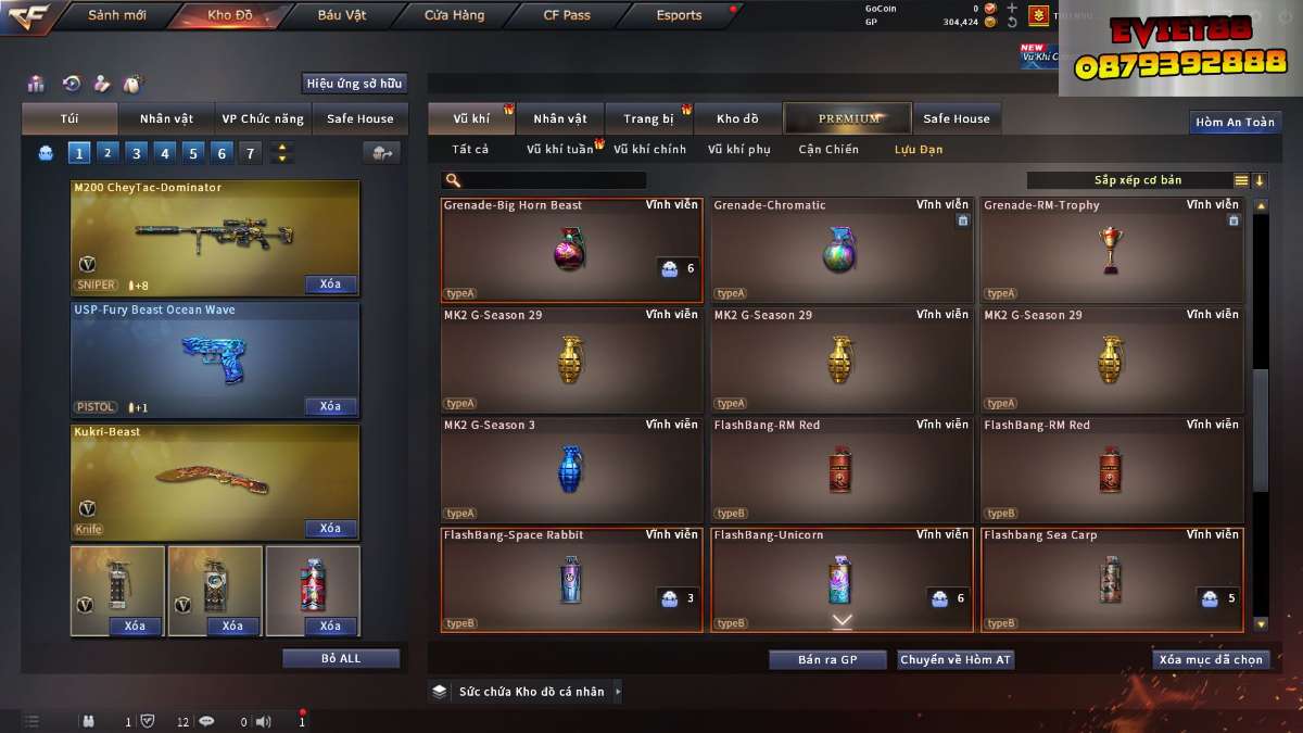 shop acc cf uy tin gia re